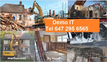 Demolition IT-demolition and concrete cut  Tel 647 295 6565